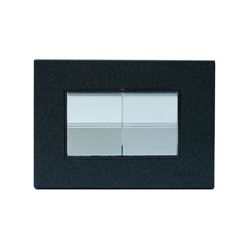 [Z514-B] INTERRUPTOR DOBLE LARGO SERIE Z NEGRO IGOTO