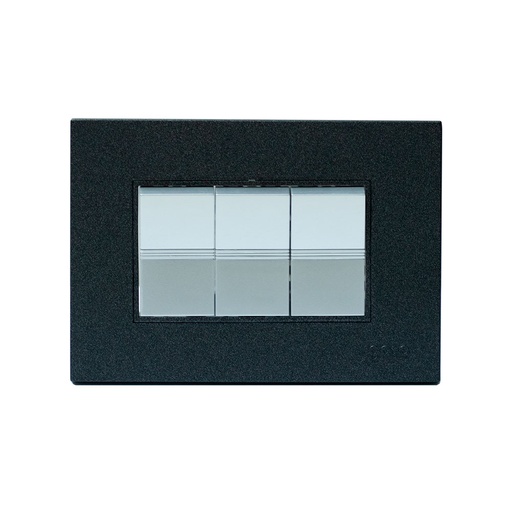 [Z516-B] INTERRUPTOR TRIPLE SERIE Z NEGRO IGOTO