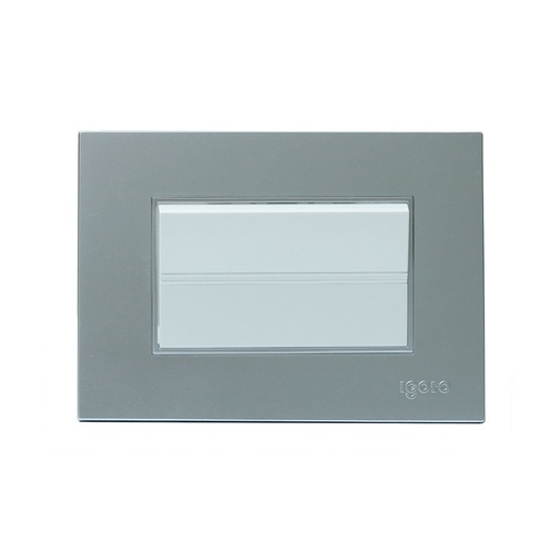 [Z512-S] INTERRUPTOR SENCILLO LARGO SERIE Z PLATA IGOTO