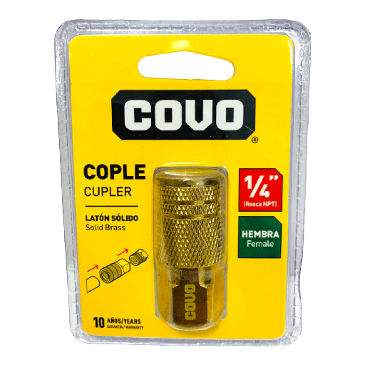 [CV-DJT1] COPLE HEMBRA 1/4" COVO