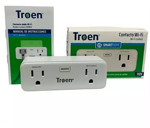 [TR-MD1801] TOMACORRIENTE INTELIGENTE 2 SALIDA 110V TROEN SMART 
