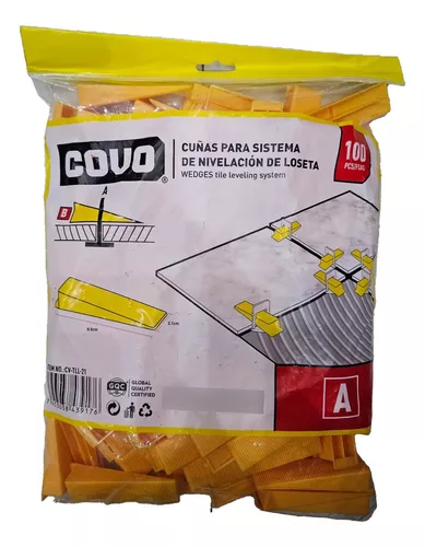 [CV-TLL-21] CUÑAS PARA NIVELACION DE CERAMICAS 100 PZAS COVO
