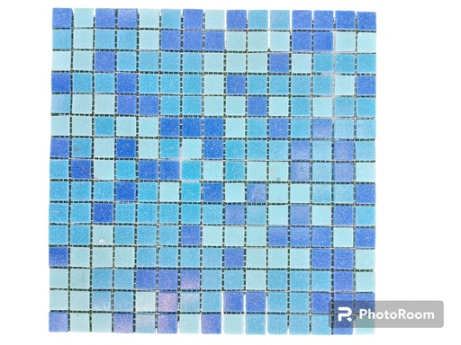 [9001018] Mosaico Vidrio Cobalto Blue (327X327X4)MM Pieza