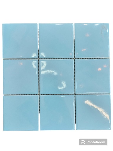 [9001044] Mosaico ceramico Snow Blue  (300*300*6mm) Pieza